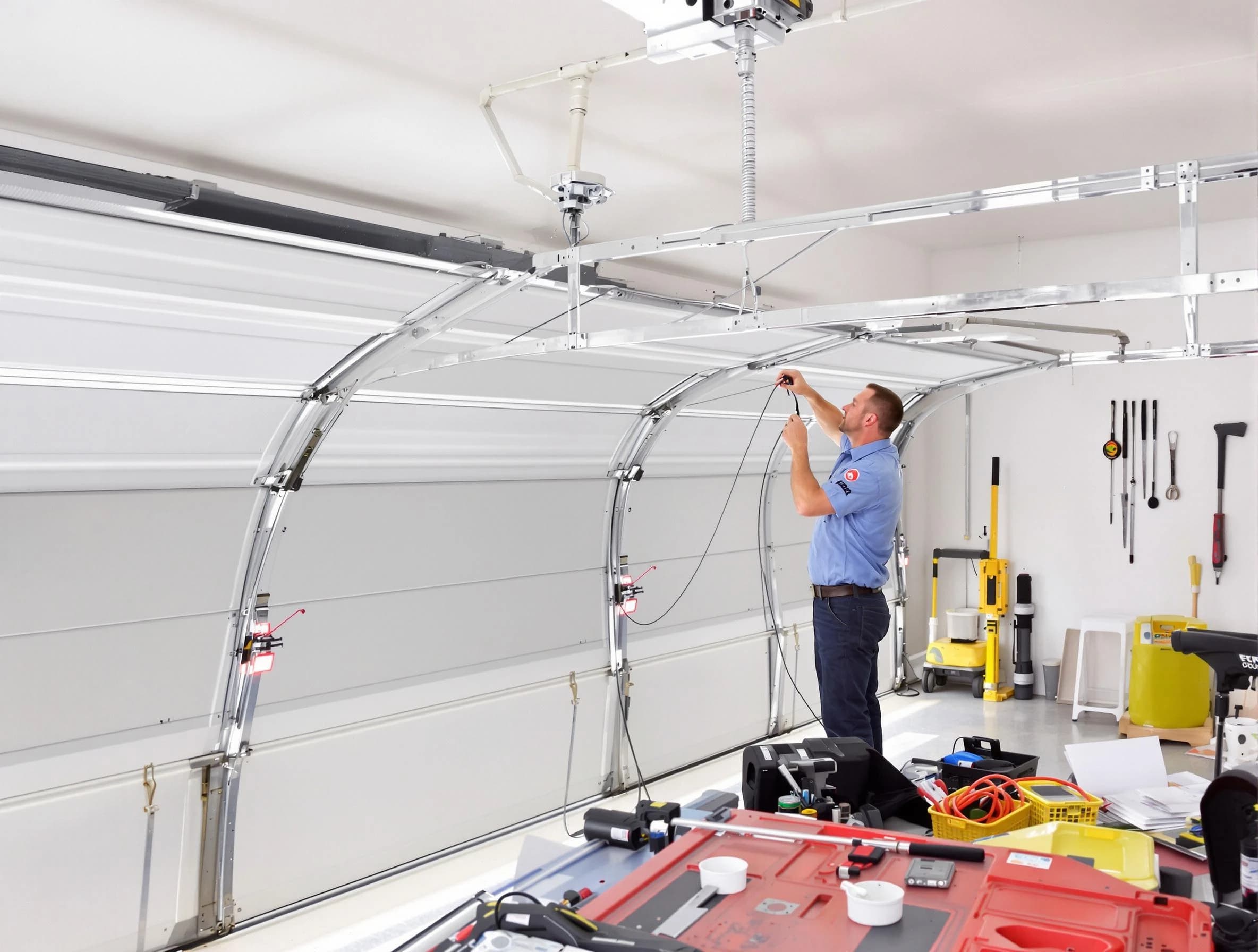 Garage door cable repair service by Brookfield Garage Door Repair in Brookfield