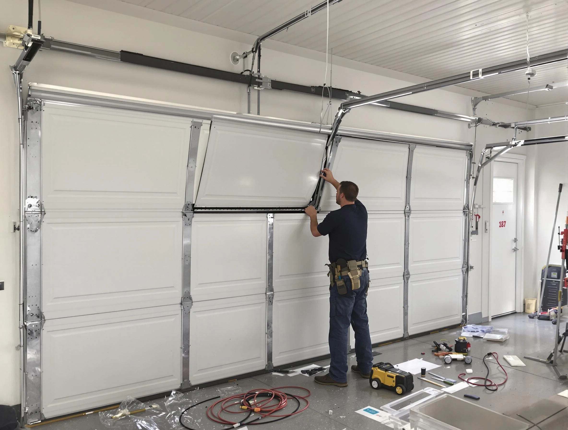 Garage Door Section Replacement in Brookfield