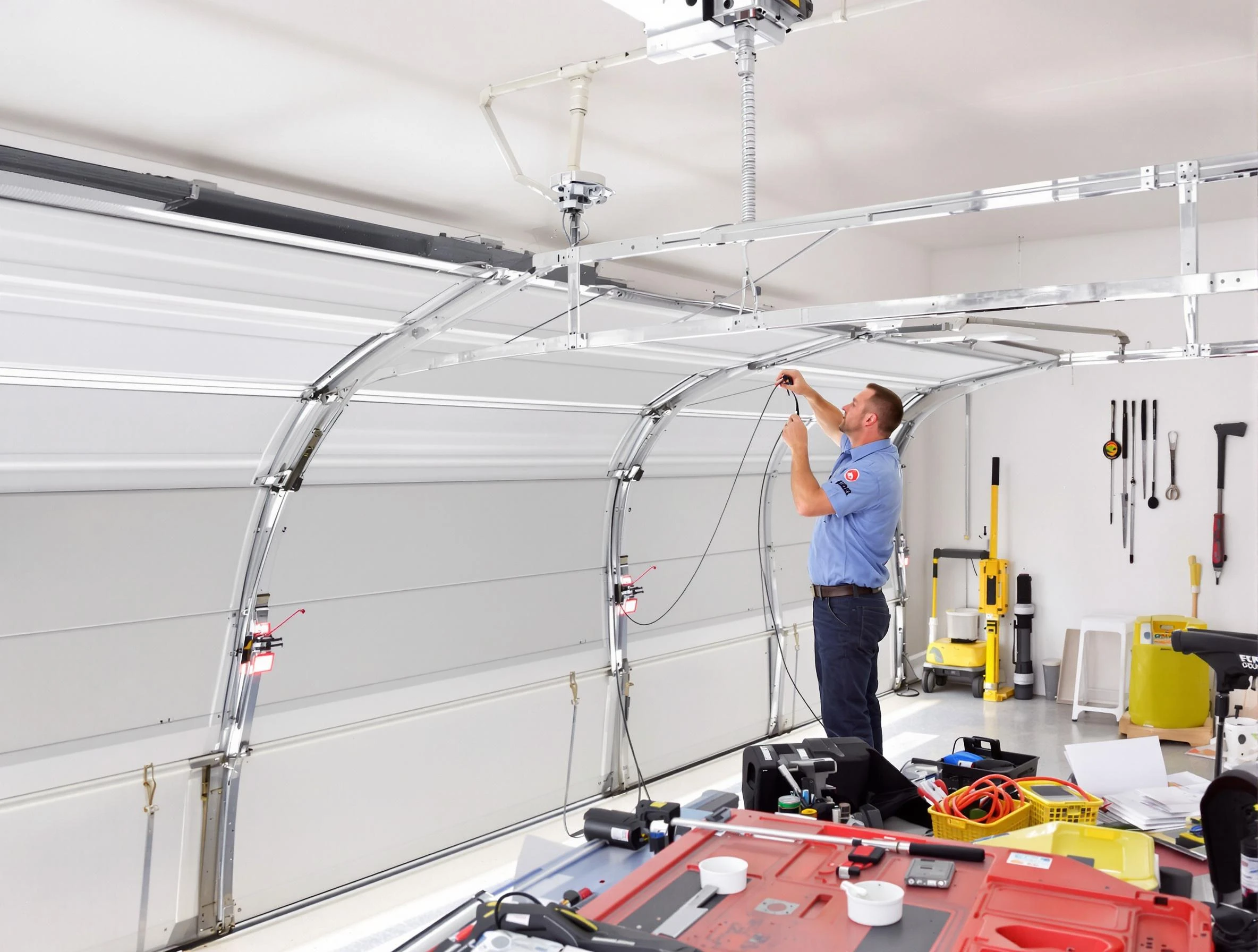 Garage door cable repair service by Brookfield Garage Door Repair in Brookfield