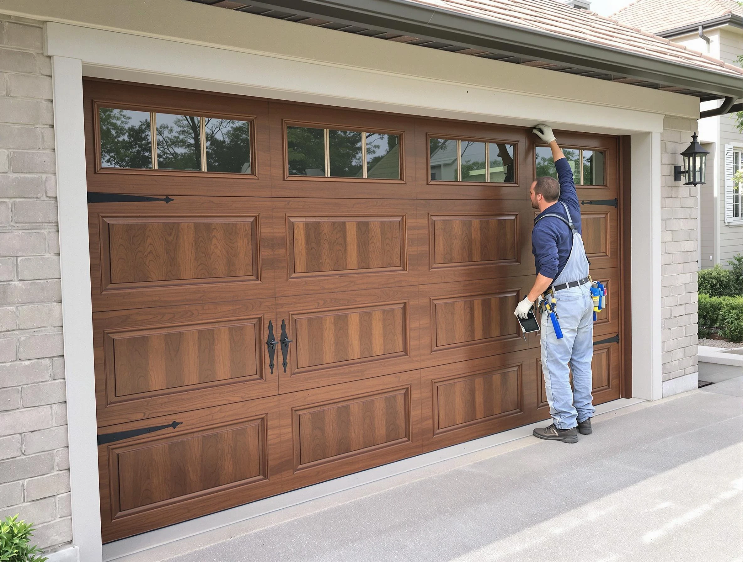 Custom garage door showcase by Brookfield Garage Door Repair in Brookfield