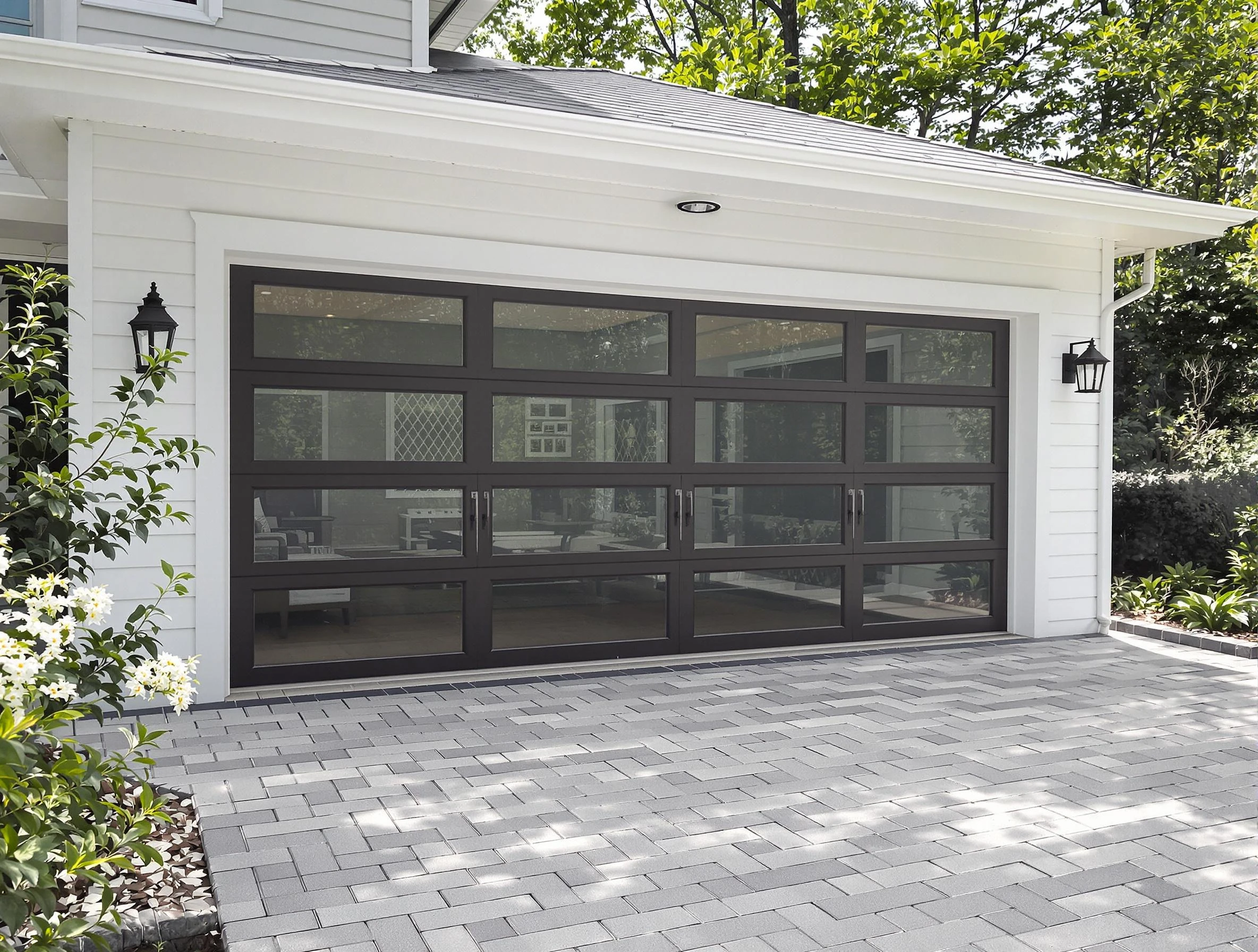 Brookfield Garage Door Repair design specialist presenting custom garage door options to Brookfield homeowner