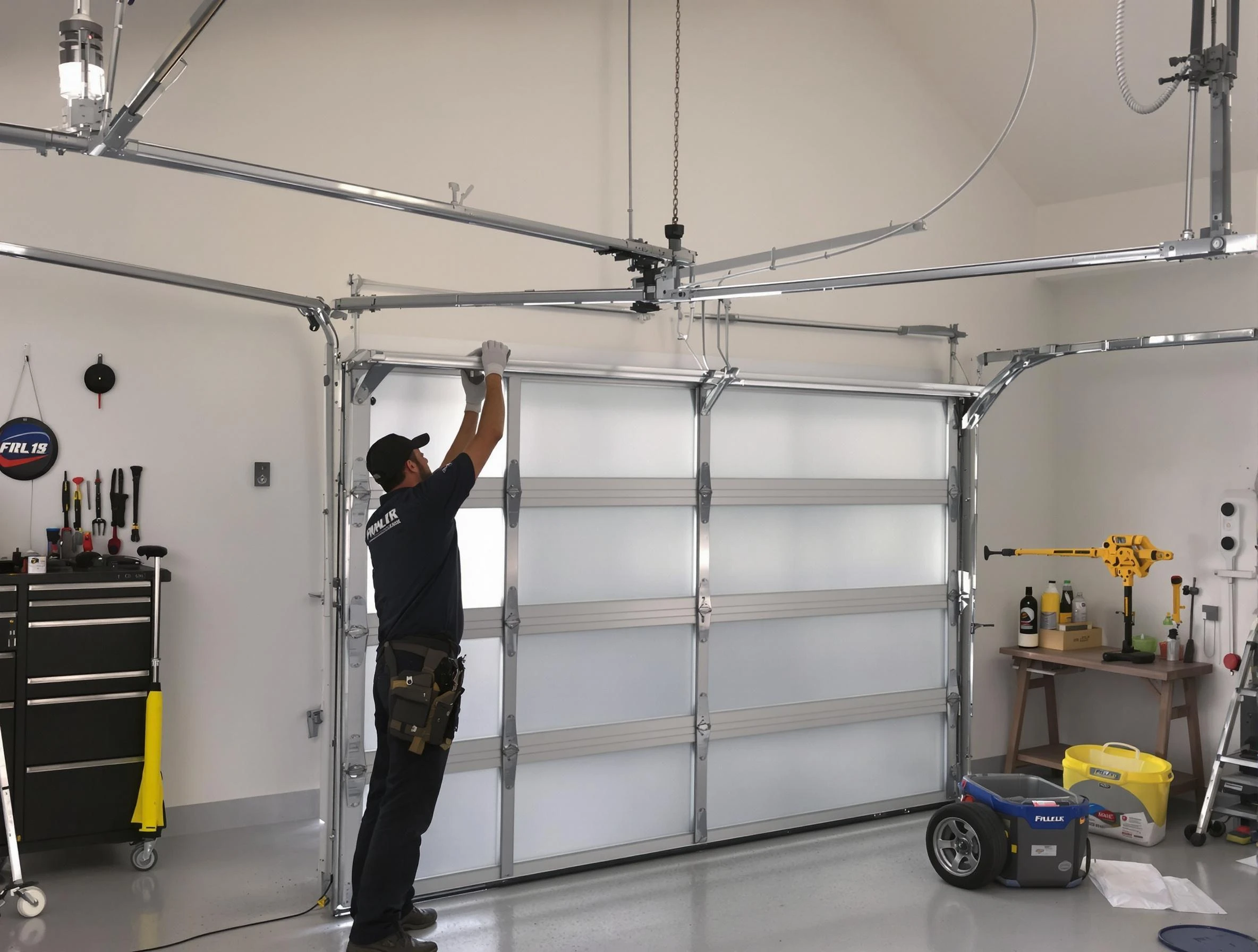 Brookfield Garage Door Repair certified team performing precision garage door installation in Brookfield