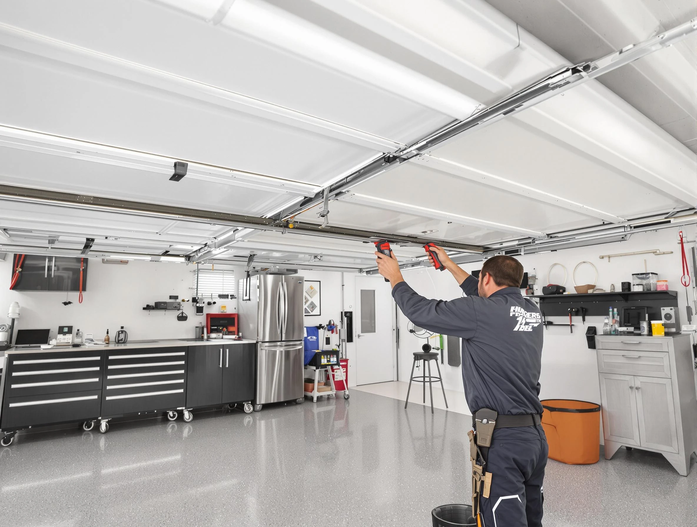 Overhead garage door repair service by Brookfield Garage Door Repair in Brookfield