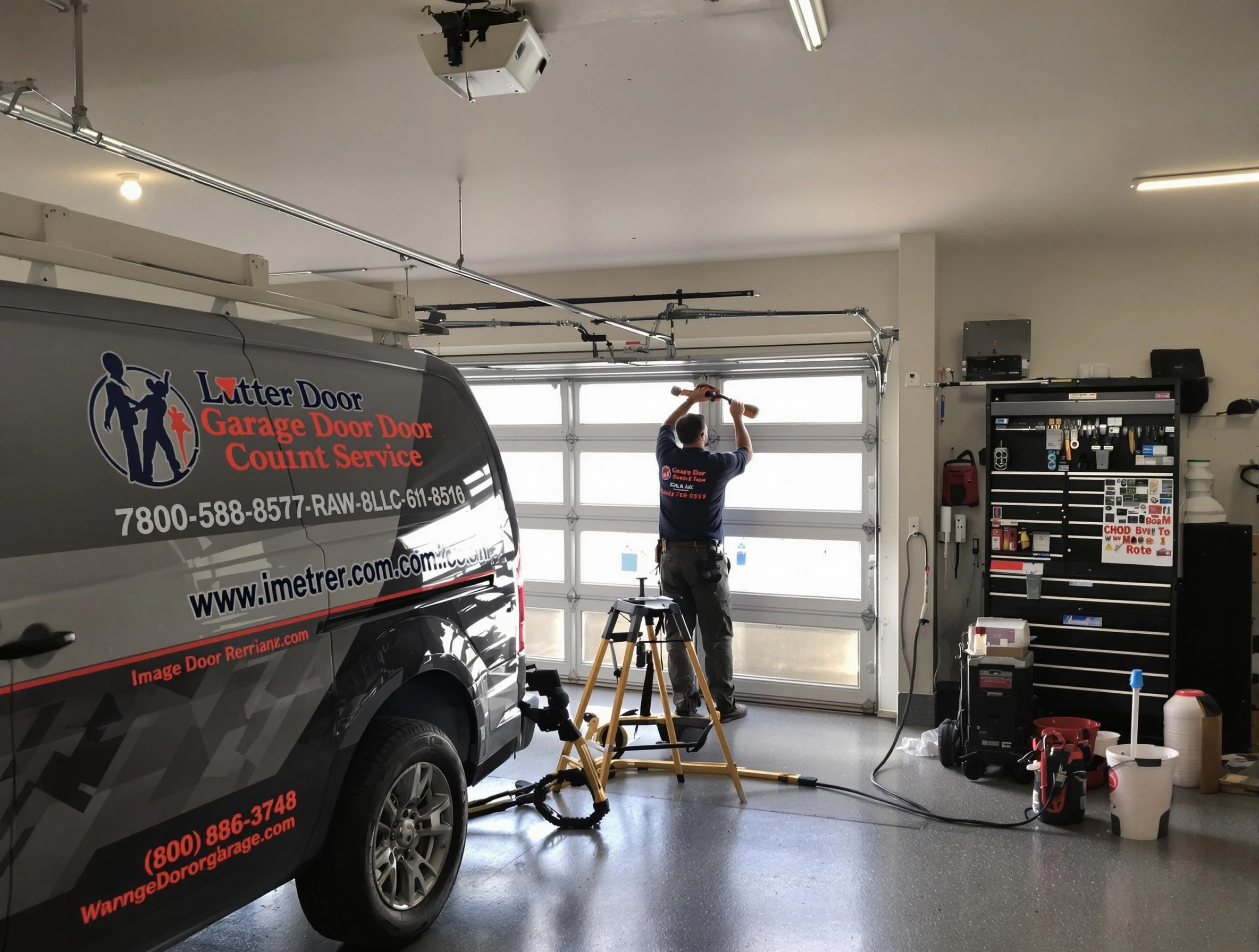 Brookfield Garage Door Repair rapid response team performing same-day repair in Brookfield